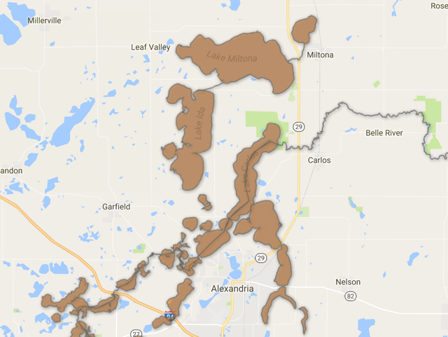 Lake Miltona Zebra Mussel Map